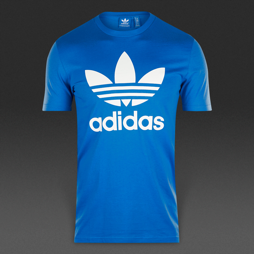 Adidas Originals Trefoil Logo Tee Bluebird / White for Men